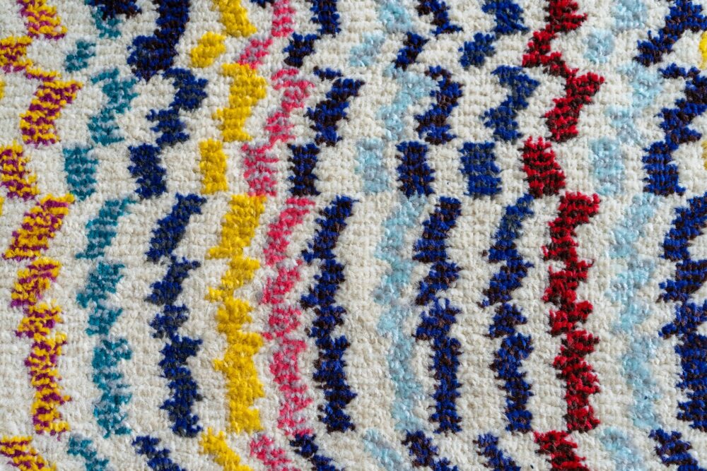 colorful braided rug