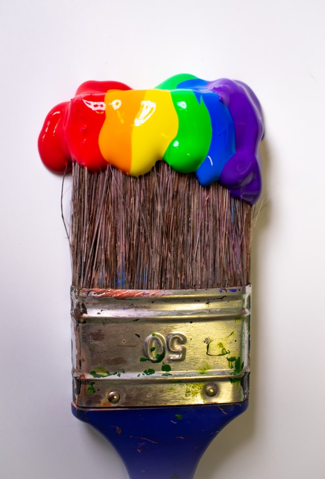 multicolor paint brush
