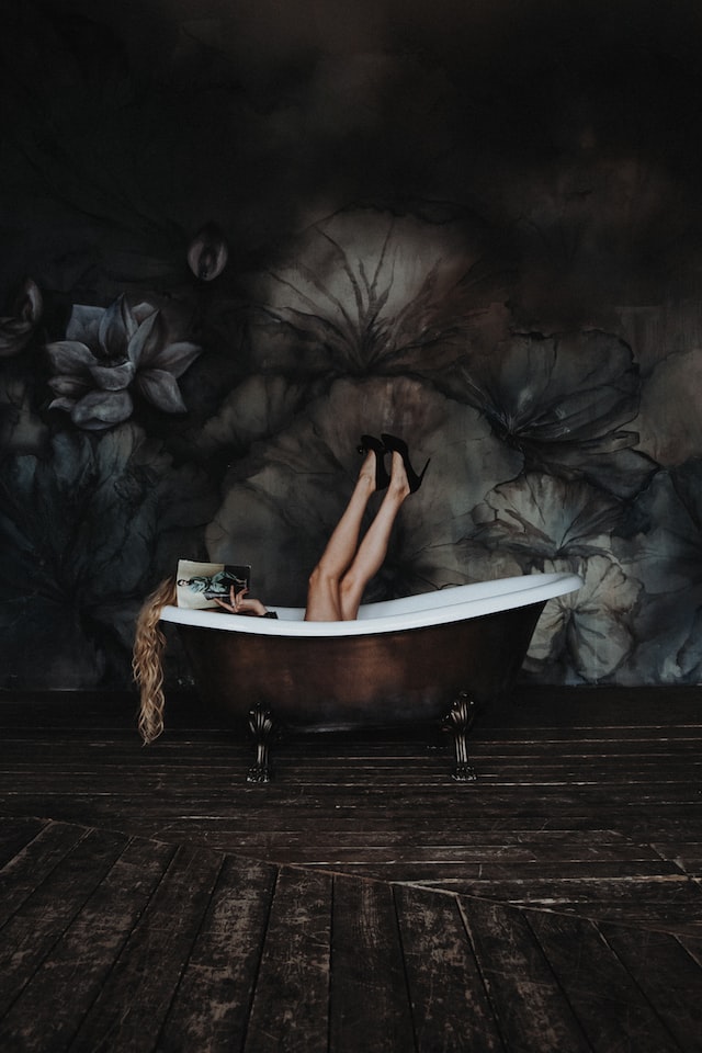 woman in bathtub